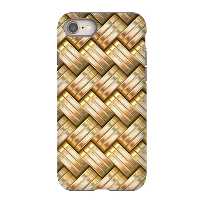 iPhone SE StrongFit Golden Weave by Andrea Haase