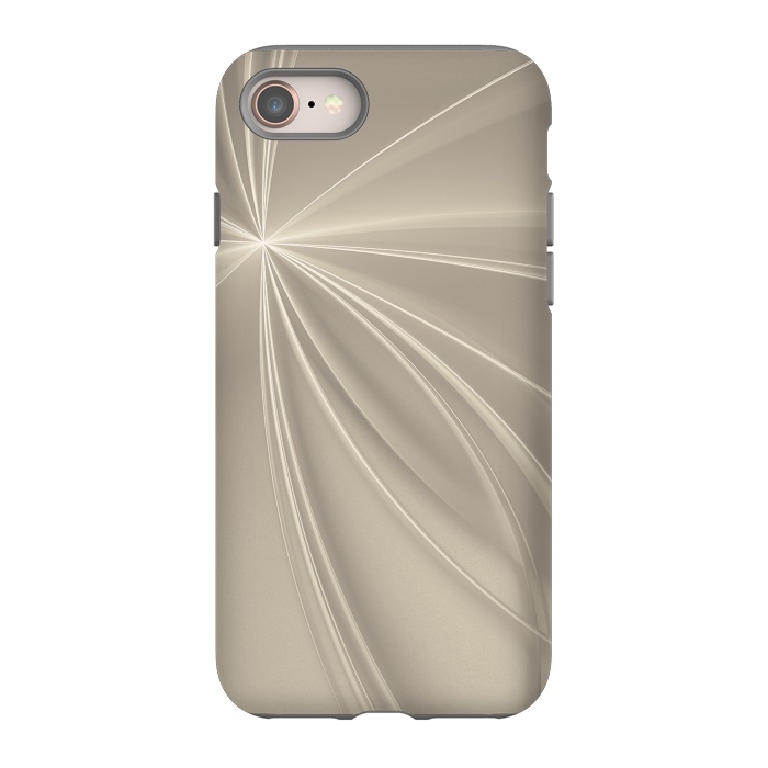 iPhone SE StrongFit Shining Rays In Soft Gold by Andrea Haase