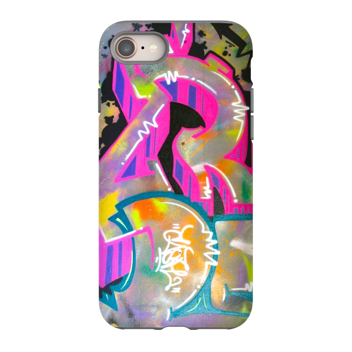 iPhone SE StrongFit Colorful Grafitti Tag by Andrea Haase