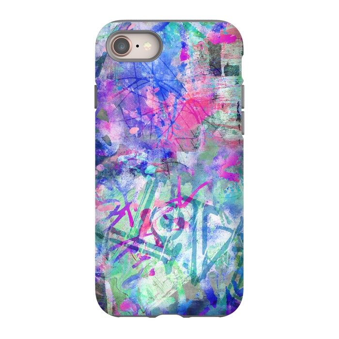 iPhone SE StrongFit Colorful Grafitti by Andrea Haase
