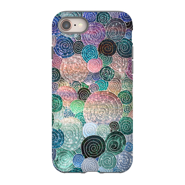 iPhone SE StrongFit Multicolor Trendy Dots and Circles  by  Utart