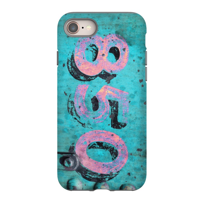 iPhone SE StrongFit Number 850 Spray Paint Grunge by Andrea Haase