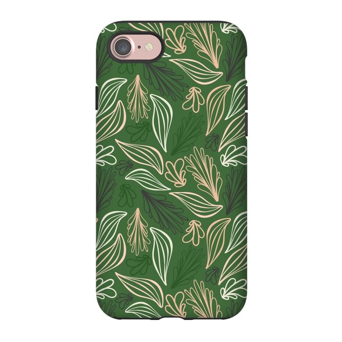 iPhone 7 StrongFit Evergreen Botanicals by Kimberly Senn | Senn & Sons