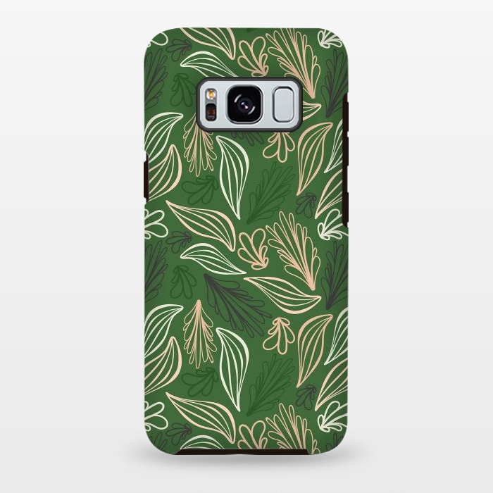 Galaxy S8 plus StrongFit Evergreen Botanicals by Kimberly Senn | Senn & Sons