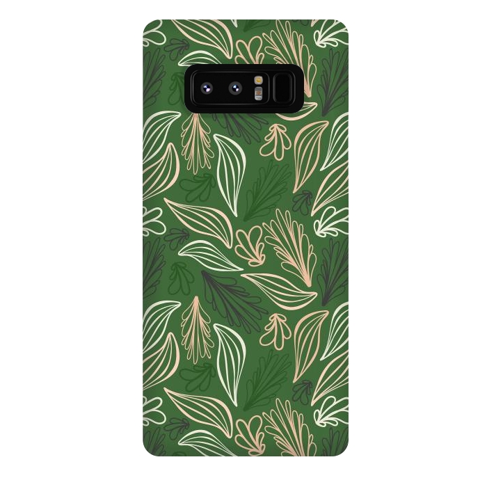 Galaxy Note 8 StrongFit Evergreen Botanicals by Kimberly Senn | Senn & Sons