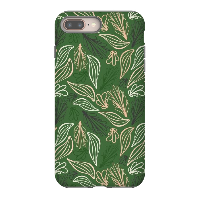 iPhone 8 plus StrongFit Evergreen Botanicals by Kimberly Senn | Senn & Sons