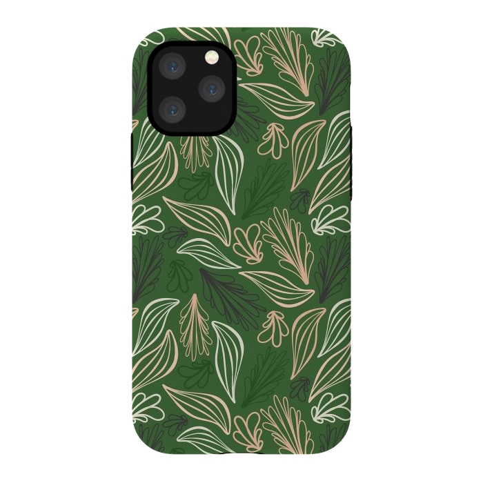 iPhone 11 Pro StrongFit Evergreen Botanicals by Kimberly Senn | Senn & Sons