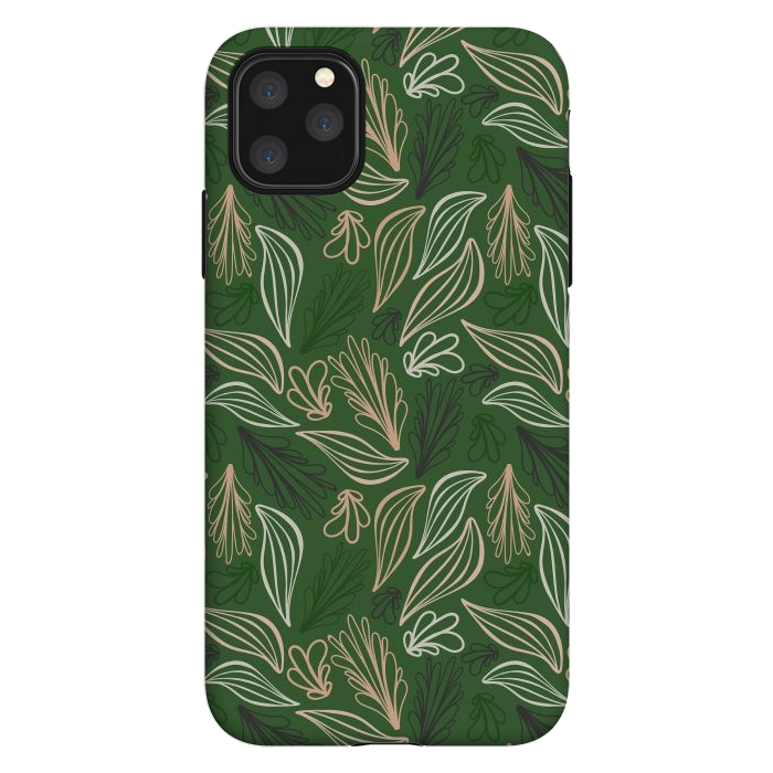 iPhone 11 Pro Max StrongFit Evergreen Botanicals by Kimberly Senn | Senn & Sons