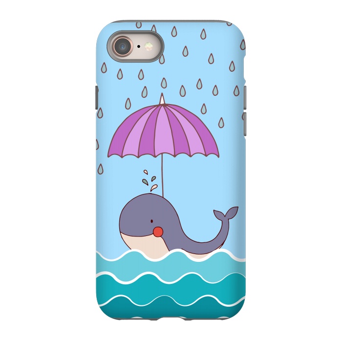 iPhone SE StrongFit Swimming Whale by Creativeaxle