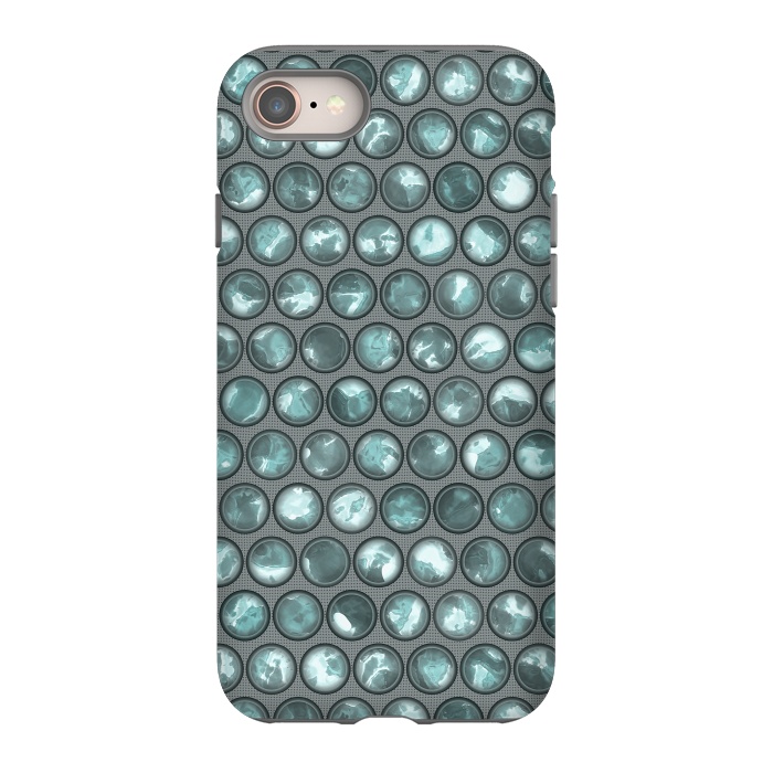 iPhone SE StrongFit Green Glass Bead Pattern by Andrea Haase