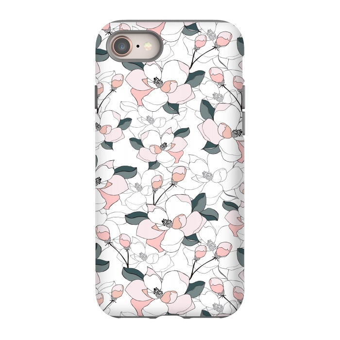 iPhone SE StrongFit Magnolias by Dunia Nalu