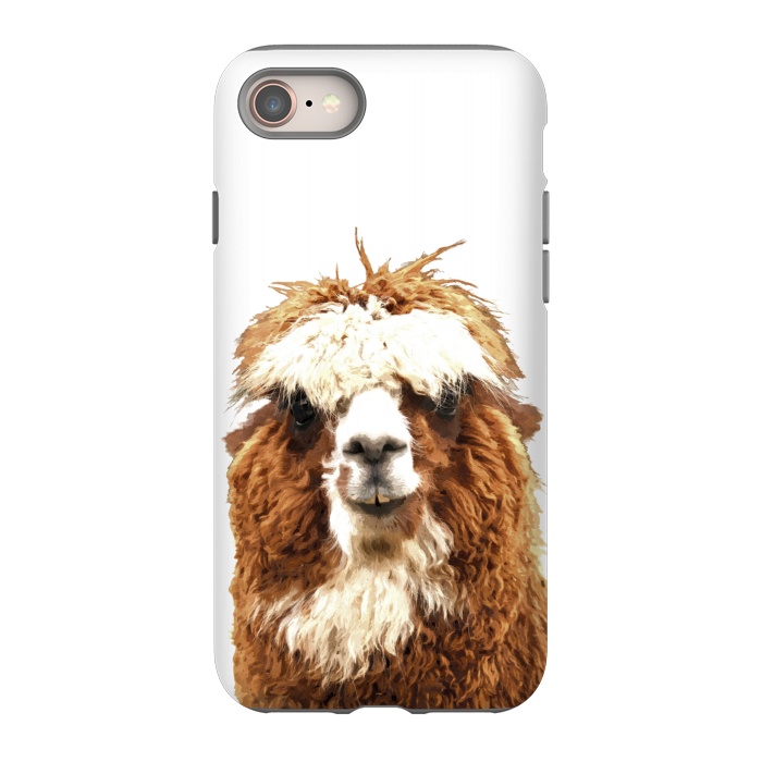 iPhone SE StrongFit Alpaca Portrait by Alemi