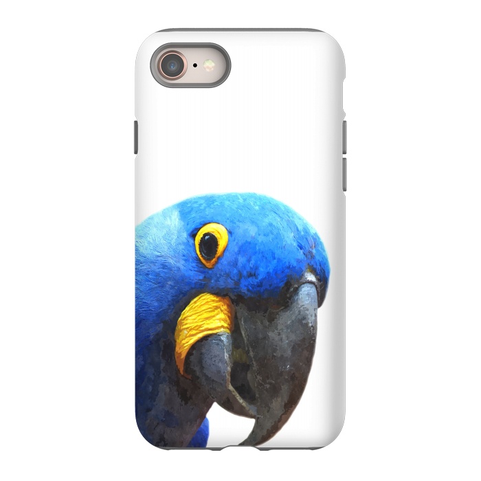 iPhone SE StrongFit Blue Parrot Portrait by Alemi
