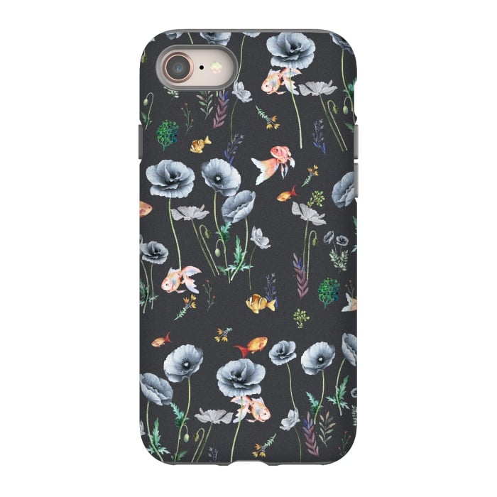 iPhone SE StrongFit Fishes & Garden by ''CVogiatzi.