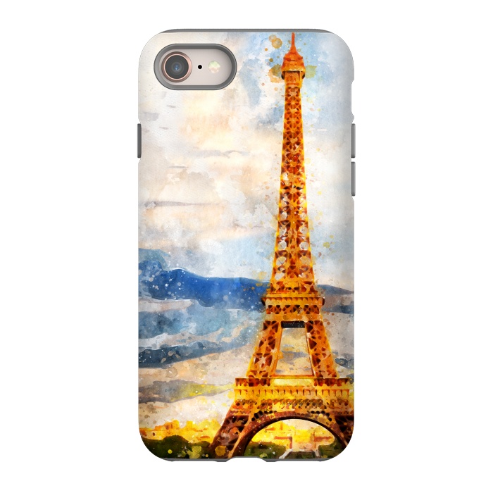 iPhone SE StrongFit Eiffel Tower by Creativeaxle