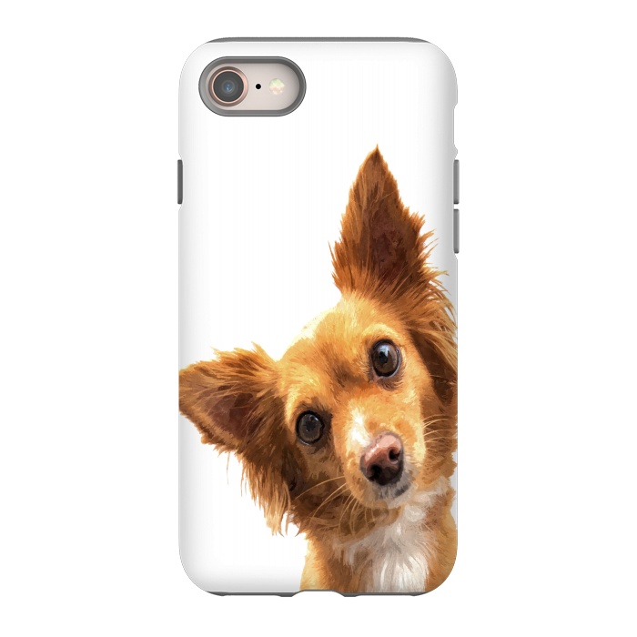 iPhone SE StrongFit Curios Dog Portrait by Alemi