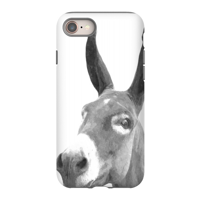 iPhone SE StrongFit Black and White Donkey by Alemi