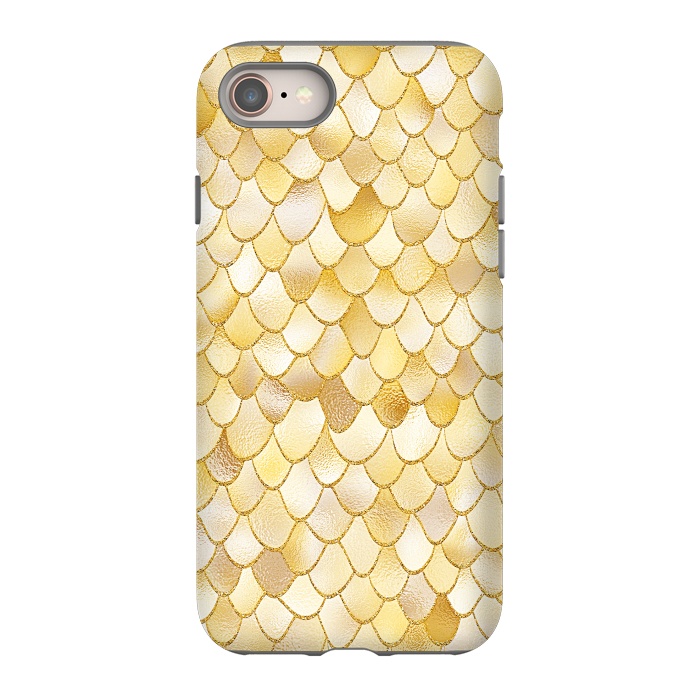 iPhone SE StrongFit Gold Wonky Metal Mermaid Scales by  Utart