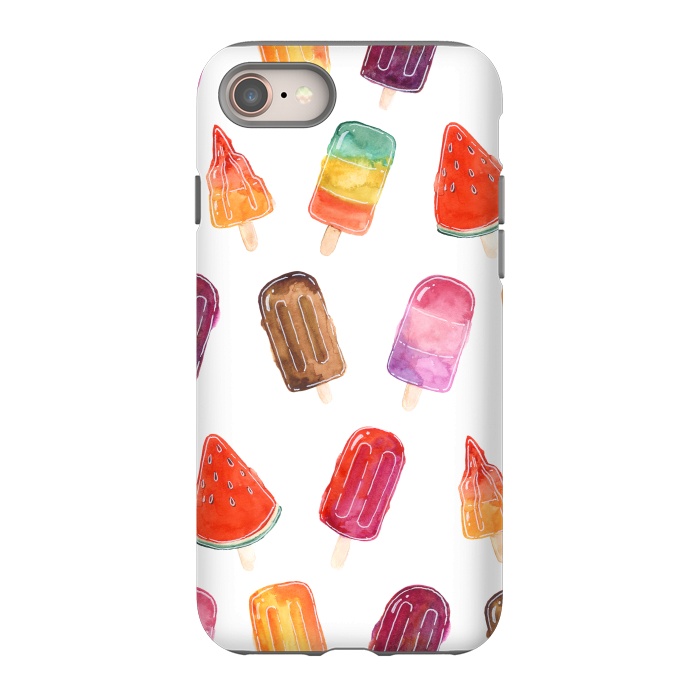 iPhone SE StrongFit Summer Popsicle Print by Becky Starsmore