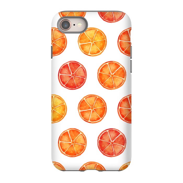 iPhone SE StrongFit Orange Slices Citrus Print by Becky Starsmore