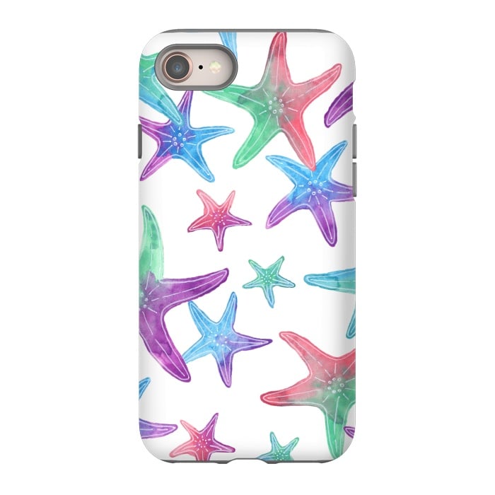 iPhone SE StrongFit Starfish Print by Becky Starsmore