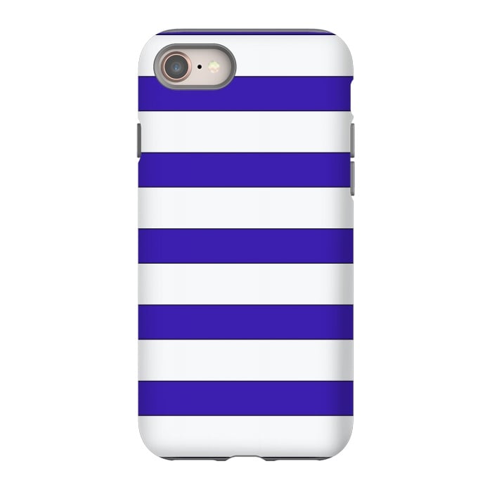 iPhone SE StrongFit white purple stripes by Vincent Patrick Trinidad