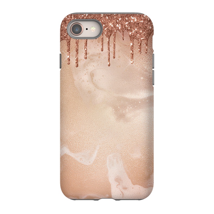 iPhone SE StrongFit Copper Glitter Rain by  Utart