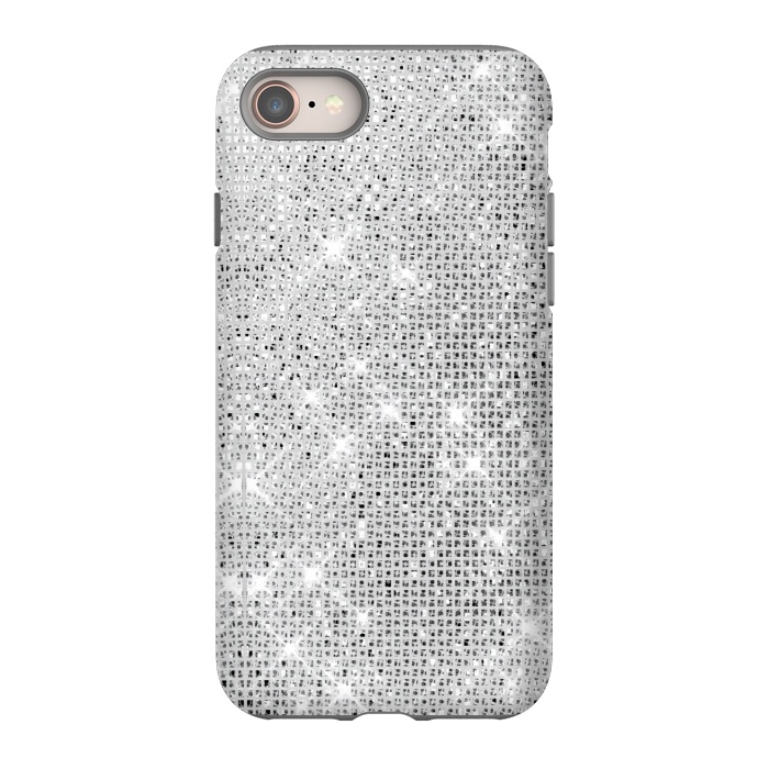 iPhone SE StrongFit Silver Glitter by Alemi