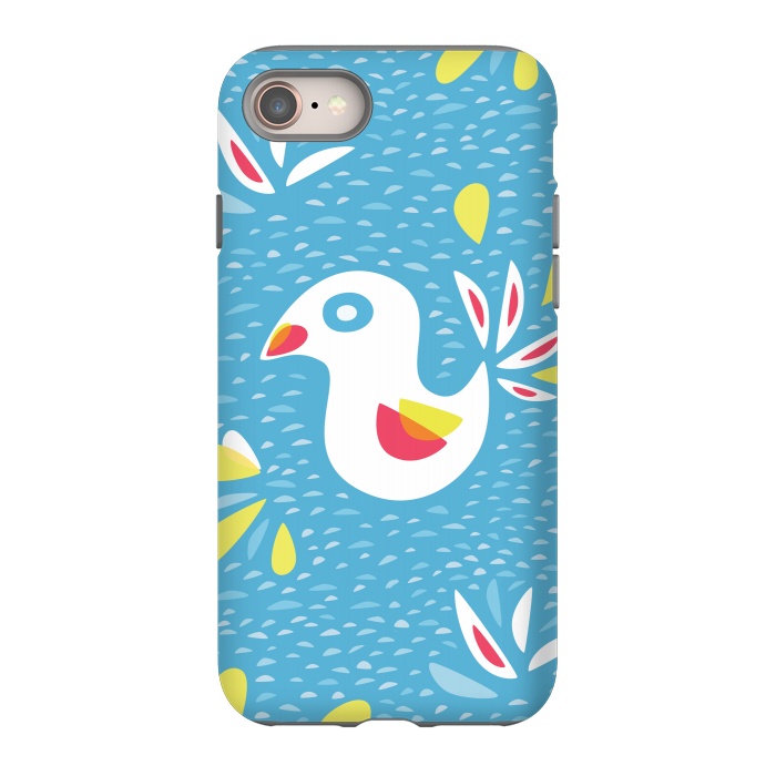 iPhone SE StrongFit Cute Abstract Bird In Spring by Boriana Giormova