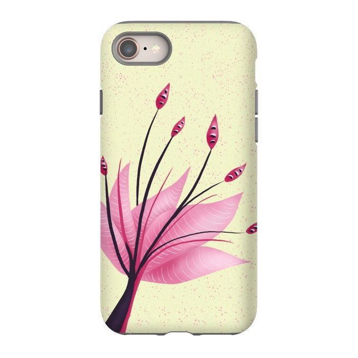 iPhone SE StrongFit Pink Abstract Water Lily Flower by Boriana Giormova