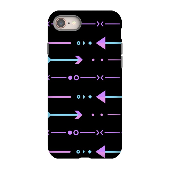 iPhone SE StrongFit blue arrow pattern by MALLIKA