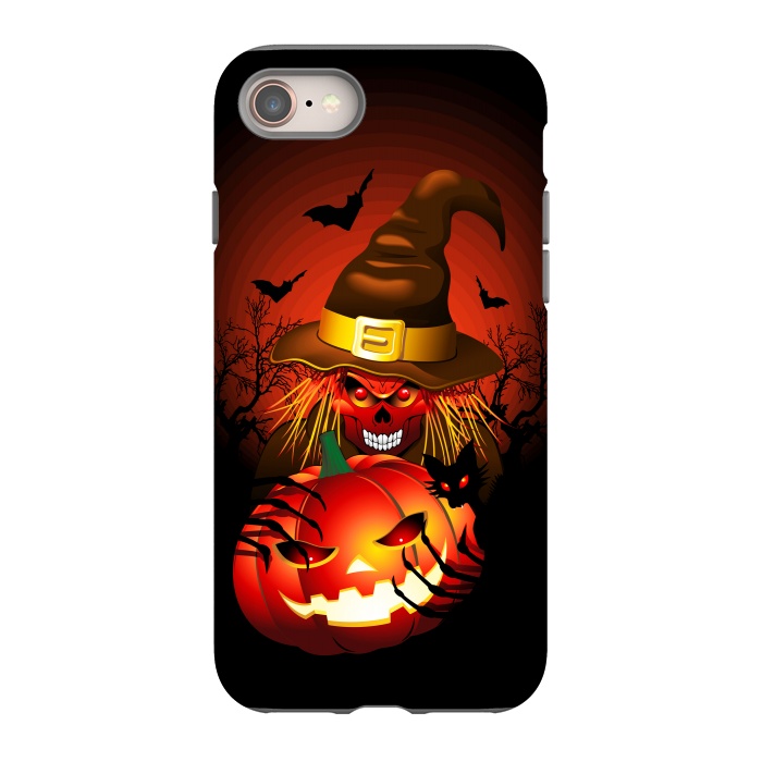 iPhone SE StrongFit Skull Witch Halloween Monster by BluedarkArt