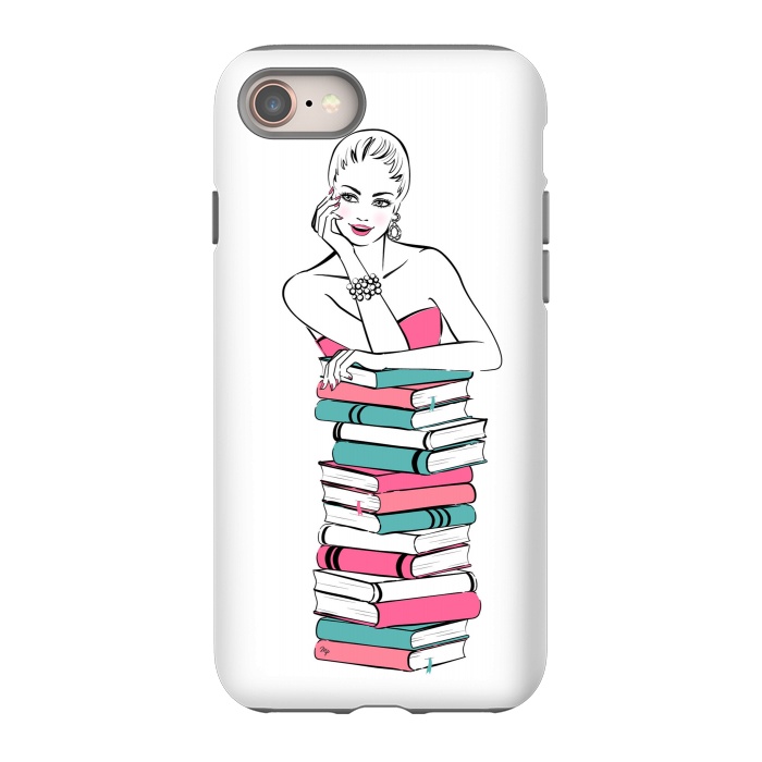 iPhone SE StrongFit Lady Bookworm by Martina