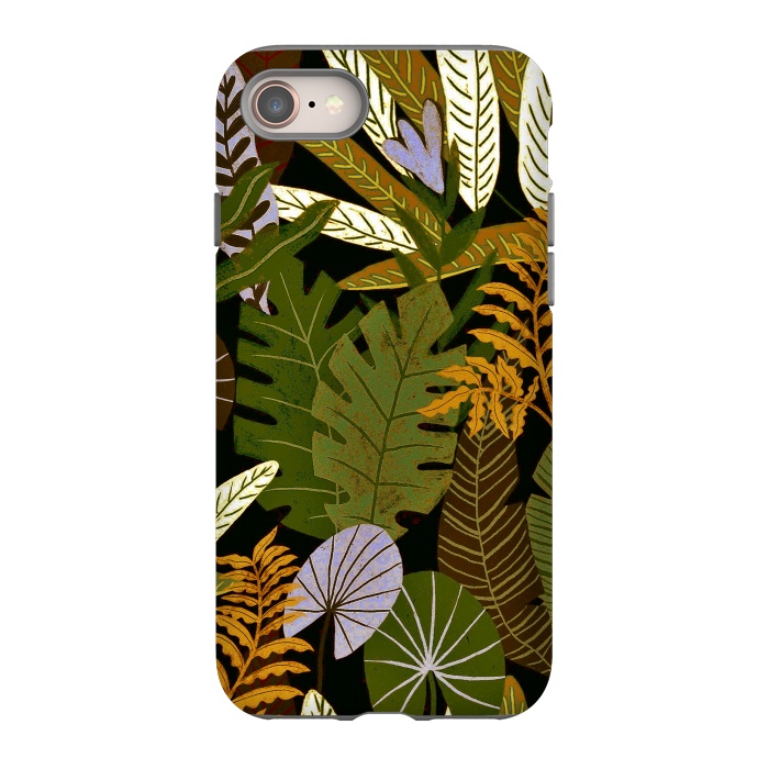iPhone SE StrongFit Green Aloha Tropical Jungle by  Utart