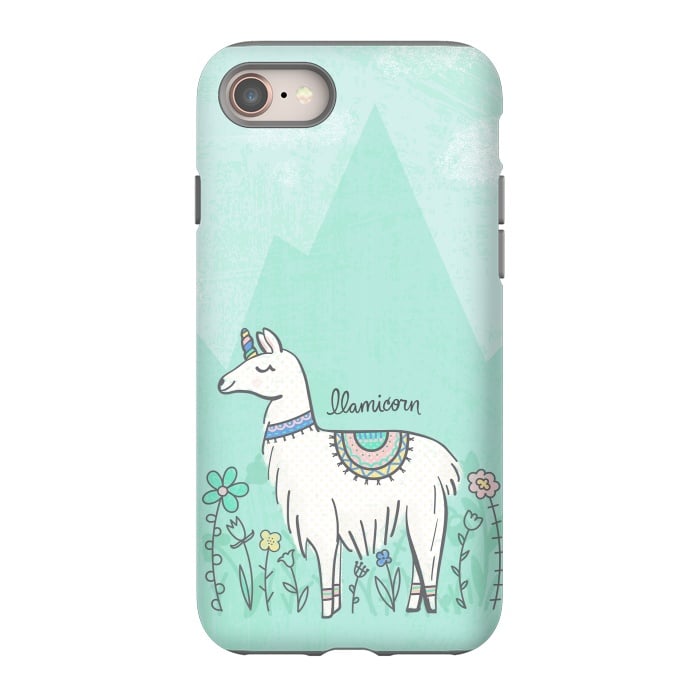 iPhone SE StrongFit Llovely Llamicorn by Noonday Design