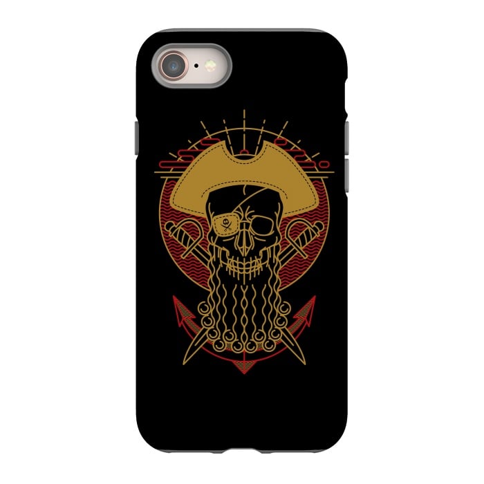 iPhone SE StrongFit Skull Pirate by Afif Quilimo
