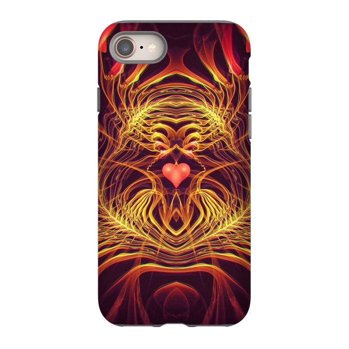 iPhone SE StrongFit Fractal Heart by Art Design Works