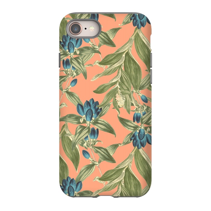 iPhone SE StrongFit Blue Flowered Gentian  by Zala Farah