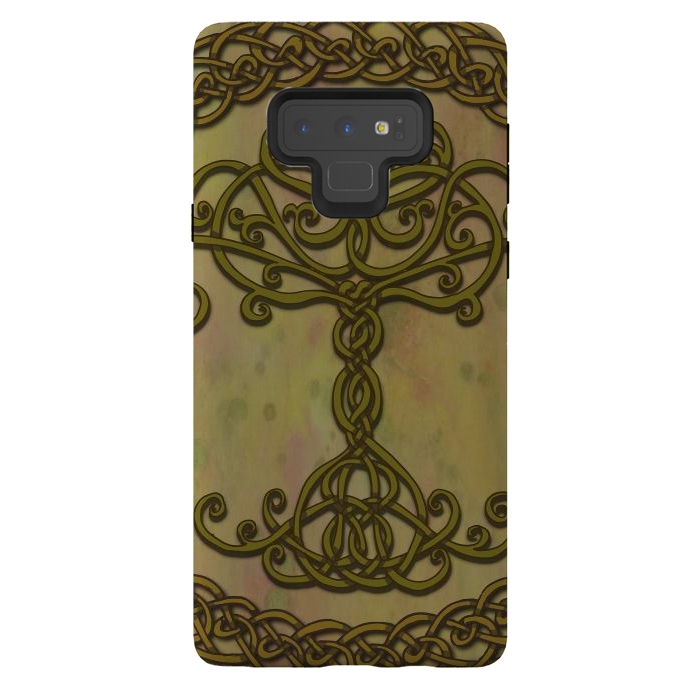 Galaxy Note 9 StrongFit Celtic Tree of Life I by Lotti Brown