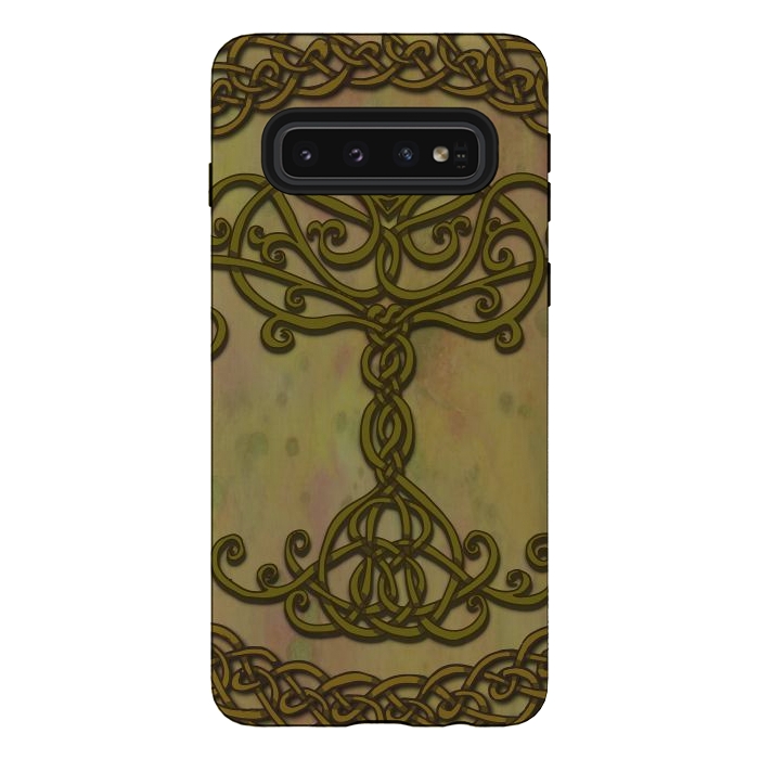 Galaxy S10 StrongFit Celtic Tree of Life I by Lotti Brown