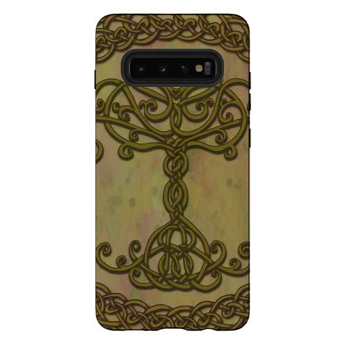 Galaxy S10 plus StrongFit Celtic Tree of Life I by Lotti Brown