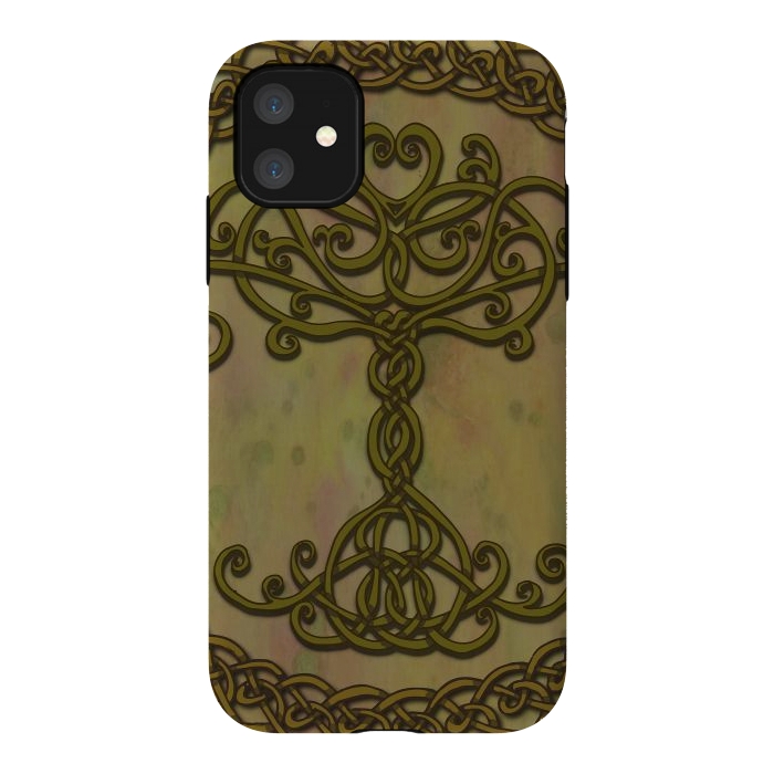 iPhone 11 StrongFit Celtic Tree of Life I by Lotti Brown
