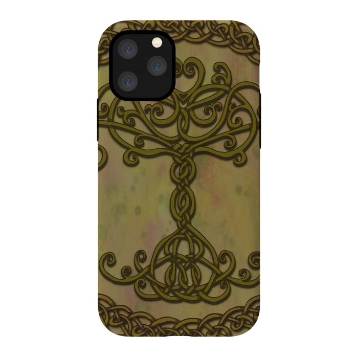 iPhone 11 Pro StrongFit Celtic Tree of Life I by Lotti Brown