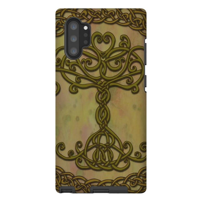 Galaxy Note 10 plus StrongFit Celtic Tree of Life I by Lotti Brown