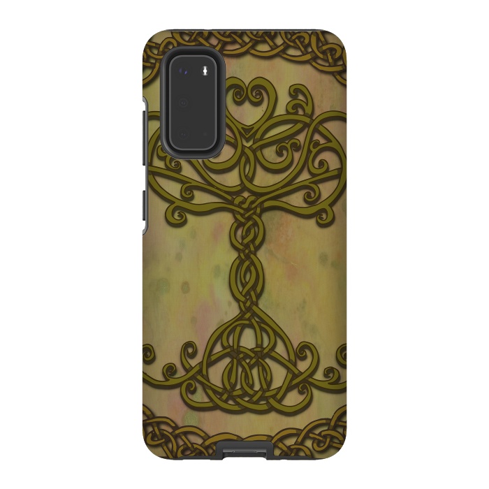 Galaxy S20 StrongFit Celtic Tree of Life I by Lotti Brown