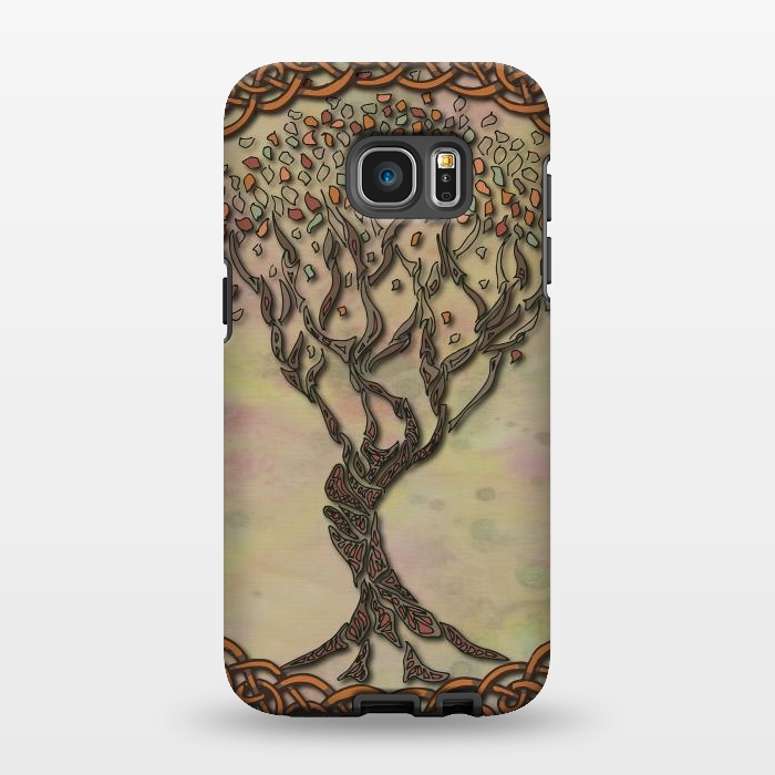 Galaxy S7 EDGE StrongFit Celtic Tree of Life II by Lotti Brown