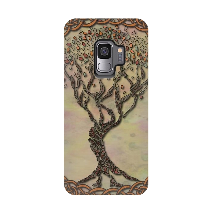 Galaxy S9 StrongFit Celtic Tree of Life II by Lotti Brown