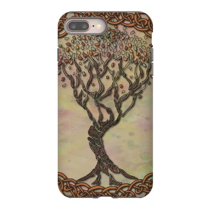 iPhone 8 plus StrongFit Celtic Tree of Life II by Lotti Brown