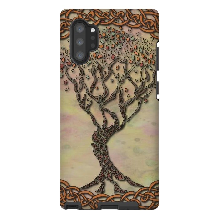 Galaxy Note 10 plus StrongFit Celtic Tree of Life II by Lotti Brown