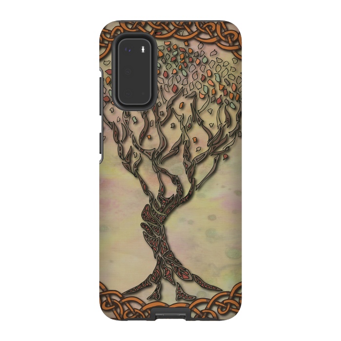 Galaxy S20 StrongFit Celtic Tree of Life II by Lotti Brown